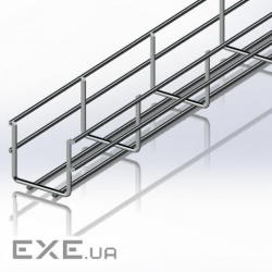 Лоток сітчастий WBC 50х50мм, проволока D4 мм, белый цинк, 2,5 м (CMS-WBC4-5050Z)