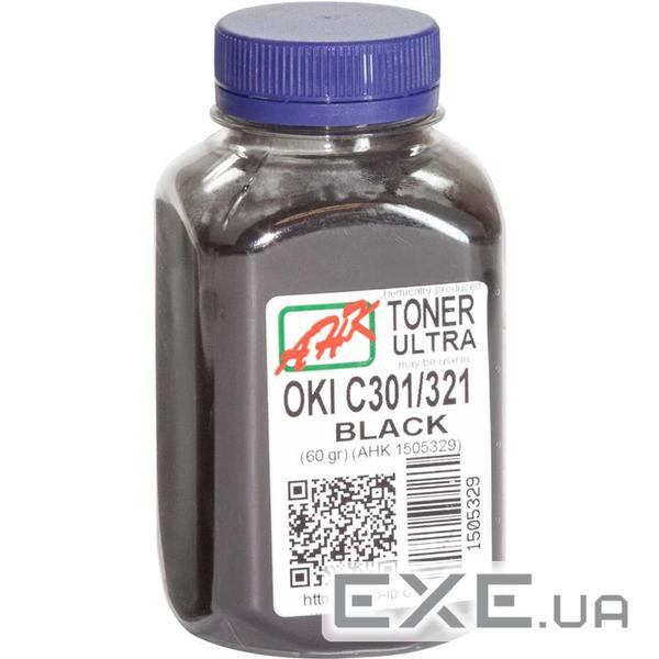 Тонер OKI C301/321, 60г Black AHK (1505329)