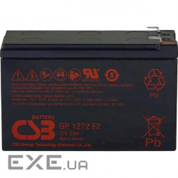 Батарея до ДБЖ CSB 12В 7.2 Ач (25W) (GP1272_25W)