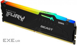 Модуль пам'яті Kingston DDR5 5200 8GB Beast Black RGB (KF552C40BBA-8)