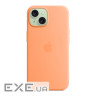 iPhone 15 Silicone Case with MagSafe - Orange Sorbet,Model A3123 (MT0W3ZM/A)