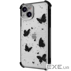Чехол WAVE Winkie iPhone 15 black/butterfly (64121 black/butterfly)