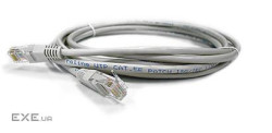 Патч-корд RJ45, UTP 5e, 3.0m, 24AWG, CU, сірий KINGDA KD-PAUT3300GY