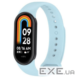 Силіконовий ремінець BeCover для Xiaomi Mi Smart Band 8 Light Blue (709400)