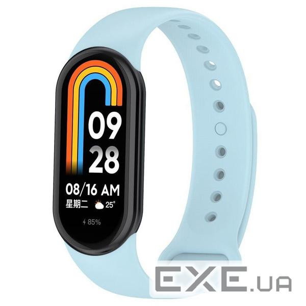 Силіконовий ремінець BeCover для Xiaomi Mi Smart Band 8 Light Blue (709400)