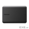Toshiba External Hard Drive Canvio Basics Excl (2.5 " 4TB, USB3.2 Gen 1, Black) (HDTB540MK3CA)