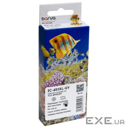 Картридж Barva Canon CLI-451GY XL (6476B001) 3350с (IC-451XL-GY)