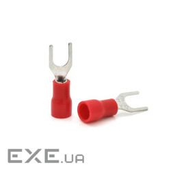Клема тип "U" 0.5мм, SV1.25-4, провід 0.5-1.5, ізольована, максимальний струм 19А, ,