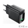 Зарядний пристрій Acefast USB-A 20W + Type-C cable A90 Fast Charger Black (6974316280064)