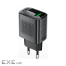 Зарядний пристрій Acefast USB-A 20W + Type-C cable A90 Fast Charger Black (6974316280064)