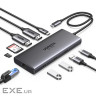 Док-станція USB3.2 Type-C --> HDMIx2,8K30Hz/4K60Hz/3xUSB-A/2xUSB-C 3.2/ RJ45/SD/TF/PD 100W C (15534)