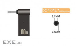 Адаптер PD 100W USB Type-C DC-Male Jack 4.0x1.7 mm – для заряджання ноу (PD100W-4.0x1.7mm)