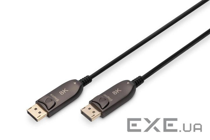 Кабель монітора-сигнальний DisplayPort M/M 80.0m,v1.4 8K@60Hz Optical ThinAndSlim,чорний (78.01.3239 (78.01.3239