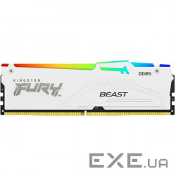 Оперативна пам'ять Kingston FURY Beast White RGB EXPO 32GB 6000MT/s DDR5 CL36 DIMM (KF560C36BWEA-32)