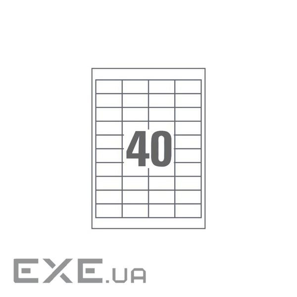 Етикетка самоклеюча UKRMARK 50х26 (40 на листі) с/кл (100листів) (900628)
