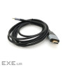 Кабель HDMI (тато) - Type-C (тато) ), 4K, 60HZ, Chip:2172U, 1.8m, Black (YT-HDMI (M)-Type-C (M)-B)