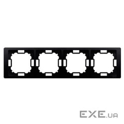Рамка Neos BASIC 4x, матовый графит (BMRC4/28)