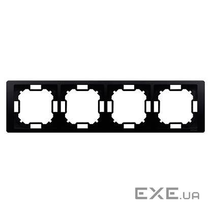 Рамка Neos BASIC 4x, матовый графит (BMRC4/28)