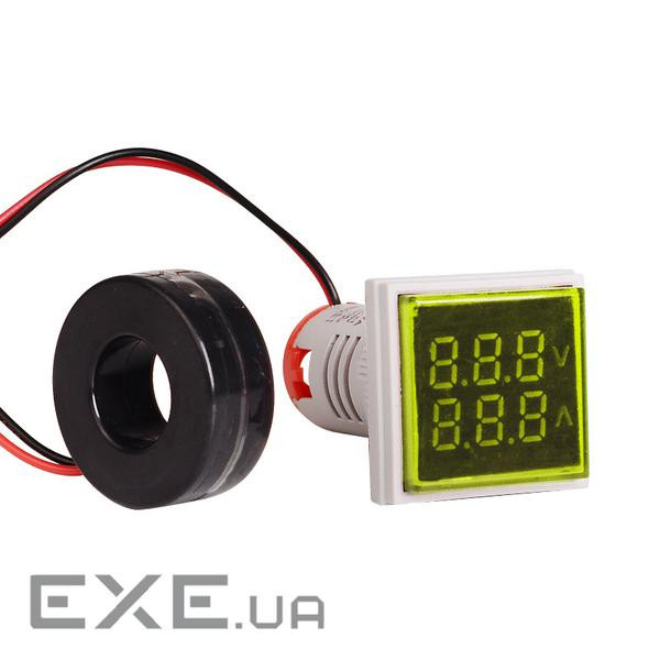 Світлодіодний цифровий вольтметр-амперметр змінного струму ST17VA, 60-500V, 0-100A, Yell (ST17VA-05) ST17VA, 60-500V, 0-