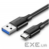 Дата кабель USB 3.0 AM to USB-C 1.0m US184 Black Ugreen (20882)