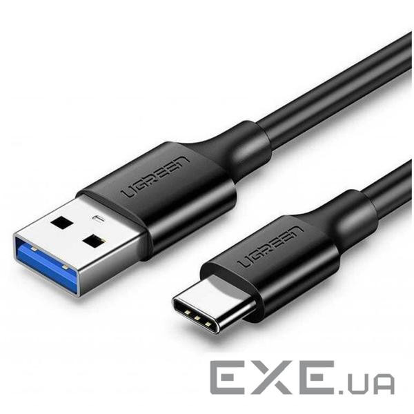 Дата кабель USB 3.0 AM to USB-C 1.0m US184 Black Ugreen (20882)