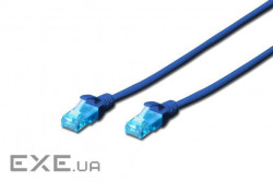 Патч-корд 2E CAT 5e, UTP, 3м, 26AWG, RJ45, 7/0.16, Cu, LSZH, синій (2E-PC5ECU-3LSZH-BLU) (2E-PC5ECU-3LSZH-BLU)