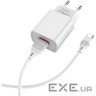 Зарядний пристрій BOROFONE BA20A Sharp single port charger set(Type-C) White (BA20ACW)