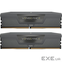 Модуль пам'яті CORSAIR Vengeance DDR5 DDR5 6400MHz 32GB Kit 2x16GB Gray (CMK32GX5M2B6400Z32)