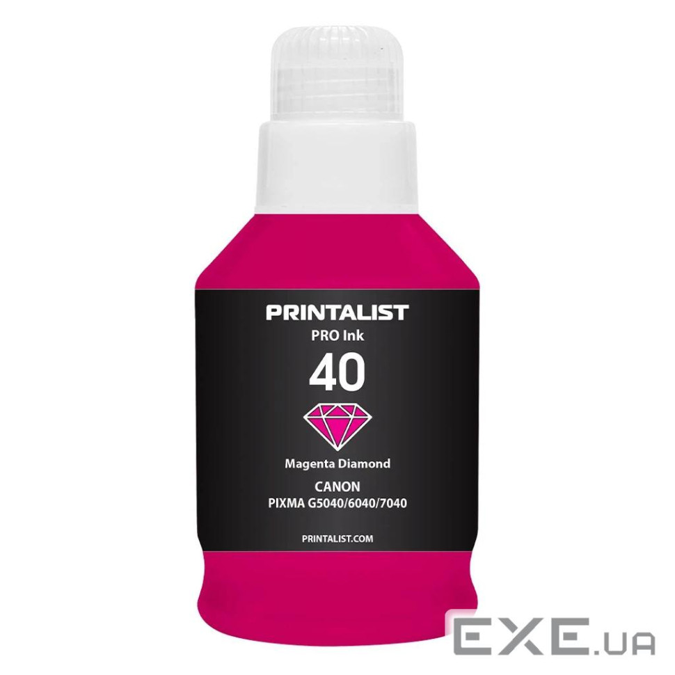 Чорнило Printalist Canon GI-40 для G5040/G6040 190г Magenta (PL40M)