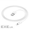 Кабель HOCO X87 Magic Silicone USB-A to Lightning 1м White (6931474783202)