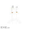 Дата кабель USB 2.0 AM to USB-C 1.0m 3A white XO (NB302-AC.white)
