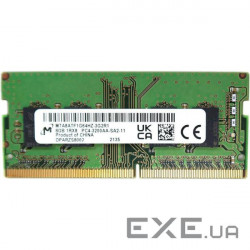 Модуль пам'яті MICRON SO-DIMM DDR4 3200MHz 8GB (MTA8ATF1G64HZ-3G2R1)