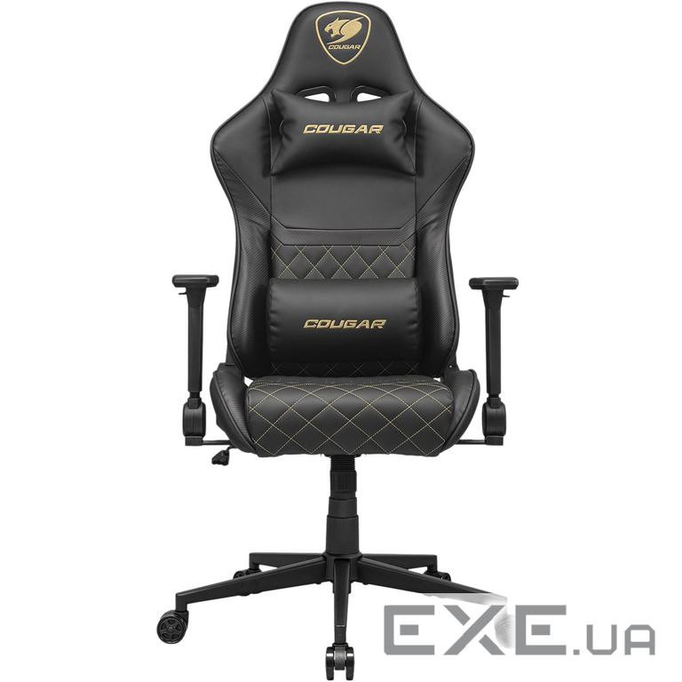 Крісло ігрове Armor One V2 Gold, чорний