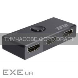 Комутатор Спліттер 2E SW2X1BD HDMI 2x1x2 Bi-directional 8K 60Hz 4:4:4 HDR