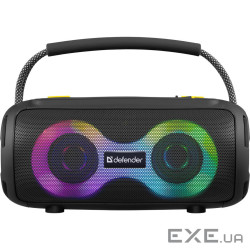 Акустична система 1.0 Defender S450, 10Вт RGB/BT/FM/USB/TF/AUX/TWS чорна (65451)