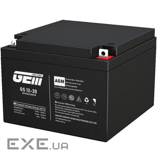 Акумуляторна батарея GEM Battery 12V, 30.0A, AGM (GS 12-30)