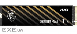 Накопичувач SSD 1TB MSI Spatium M461 M.2 2280 PCIe 4.0 x4 NVMe 3D NAND TLC (S78-440L1D0-P83)