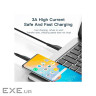 Дата кабель USB 2.0 AM to USB-C 3.0m black Essager (EXCT-LSC01)