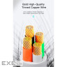 Дата кабель USB 2.0 AM to USB-C 3.0m black Essager (EXCT-LSC01)