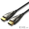 Кабель HDMI M-M,50.0 м, V2.1, Optical 8K 60Гц 48Gbps Dolby 7.1 PVC Black Zinc Alloy Ventio (ALABX)