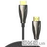 Кабель HDMI M-M,50.0 м, V2.1, Optical 8K 60Гц 48Gbps Dolby 7.1 PVC Black Zinc Alloy Ventio (ALABX)