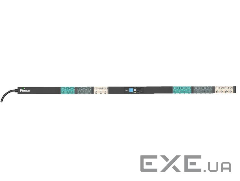 PDU, Monitored Input, 16А, 3-Ph, 21хC13/С15, 21xС13/С15/C19/С21, шнур 3м IEC 60309 3P+N+E (E42D42L)