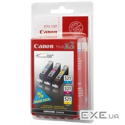 Картридж Canon CLI-521 C/M/Y-Pack (2934B010/2934B007/2934B015)