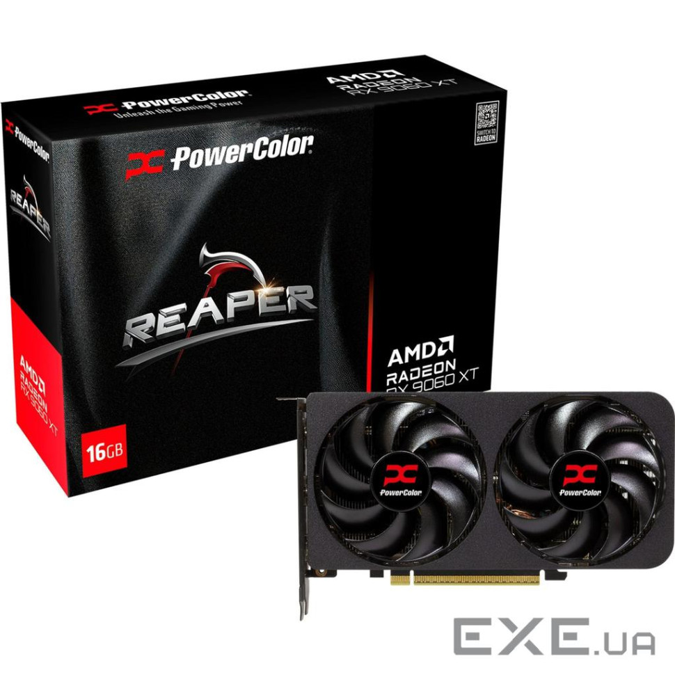 Відеокарта POWERCOLOR Reaper Radeon RX 9060 XT 16GB GDDR6 (RX9060XT 16G-A)