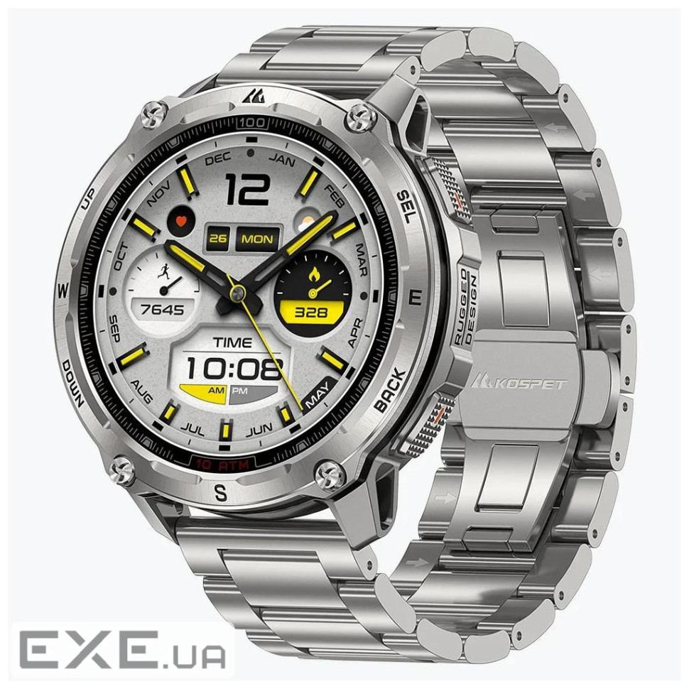 Смарт-годинник KOSPET TANK T4SE SILVER (6978602500614)