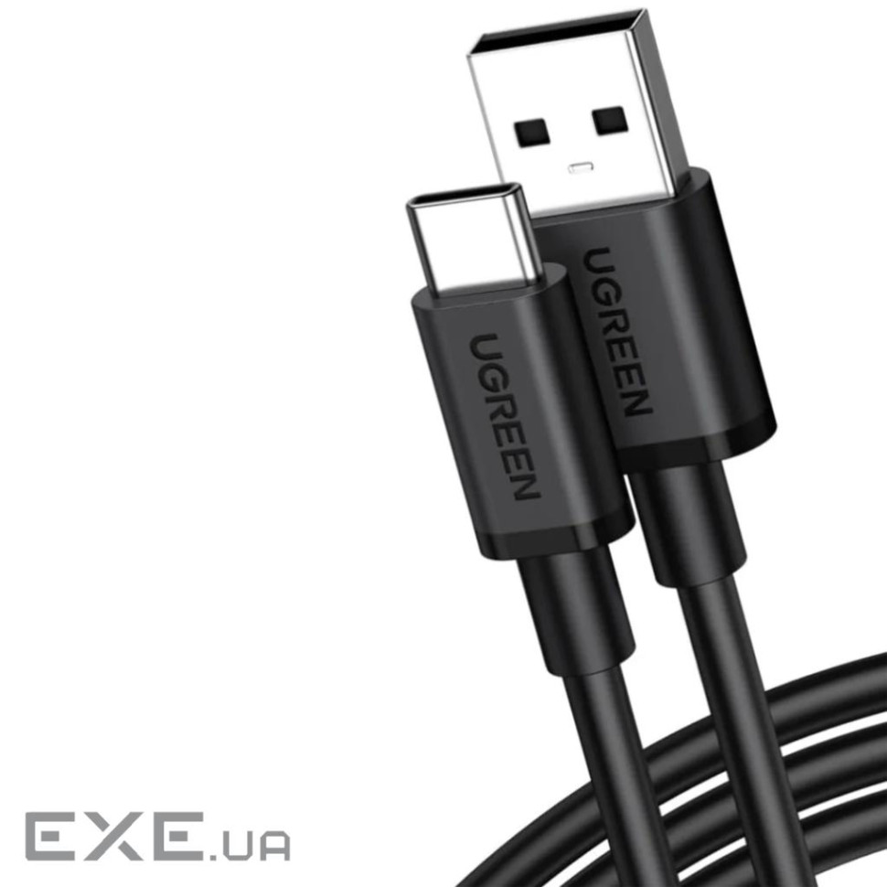 Дата кабель USB 2.0 AM to USB-C 2.0m 3A black Ugreen (85478)