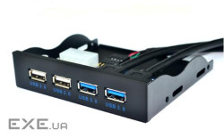 USB хаб у панель 3.5" VOLTRONIC YT-CC-2xUSB3.0+2xUSB2.0 (YT-CC-2xUSB3.0+ 2xUSB)