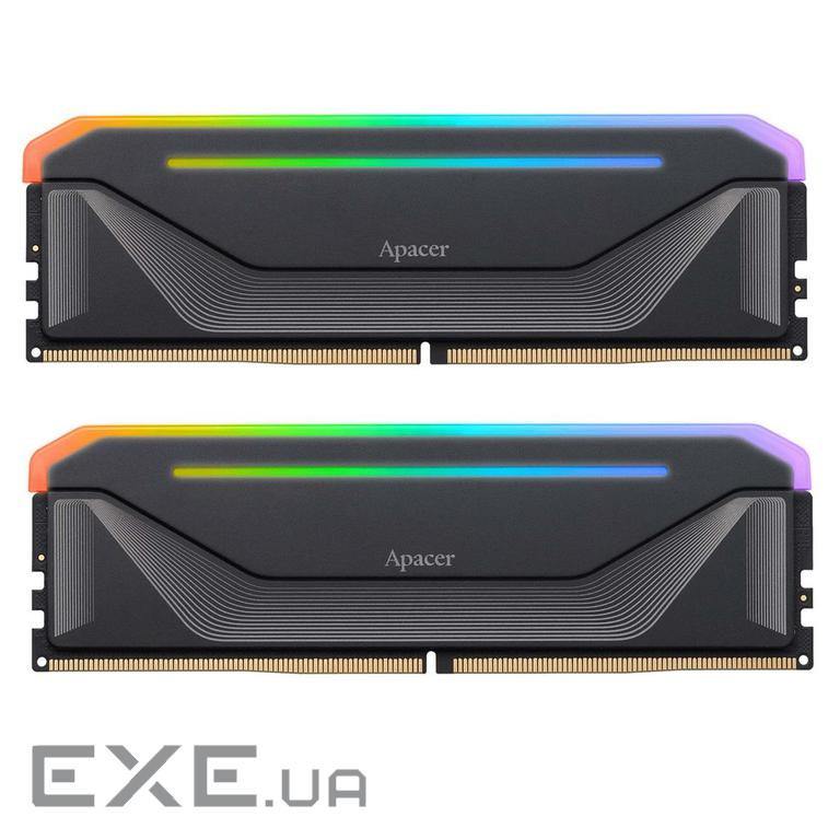 Модуль пам'яті DDR5 2x16GB/5600 Apacer NOX RGB Black (AH5U32G56C522NBAA-2)