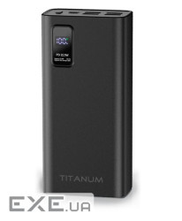 Універсальна мобільна батарея 30000 mAh, Titanum 728S, Black, 22.5 Вт, 4xUSB / Type-C, (TPB-728S-B) , 4xUSB / Type-C, (T