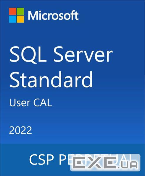 Програмний продукт Microsoft SQL Server 2022 - 1 User CAL (DG7GMGF0MF3T-0002)